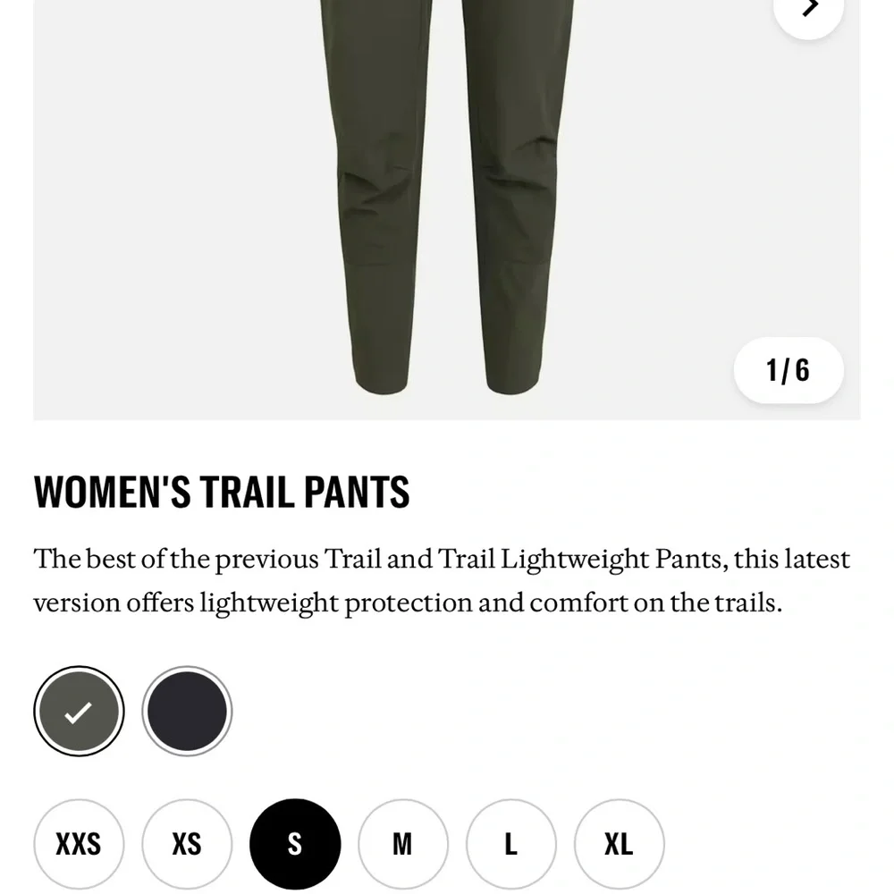 Rapha Women’s MTB Trail Pants in size Small, olive green. In perfect condition! - Picture 3 of 13